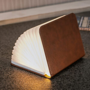 Fibre Leather Smart Book Light_Brown-Large