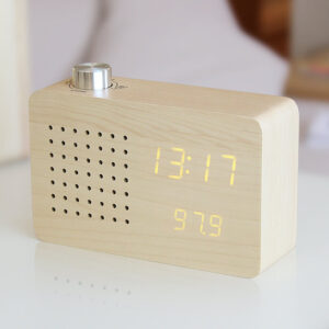 Maple Radio Click Clock