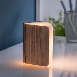 Natural Wood Smart Book Light-Mini Walnut